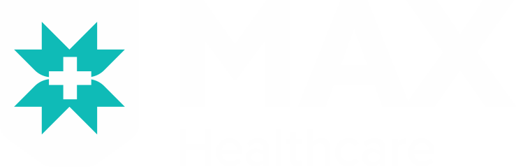 Max Healthcare logo.