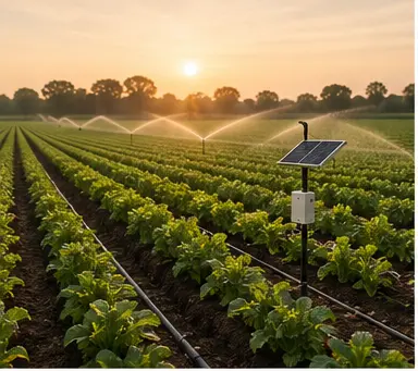 Illustrative view of agriculture and farm production.